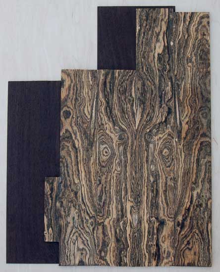 Bocote and wenge topwood for a custom bass