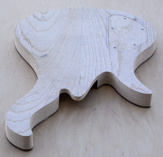 Body for a 6-string custom Xylem bass guitar