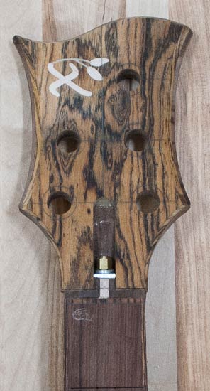 Xylem bass headstock with Xylem X inlay