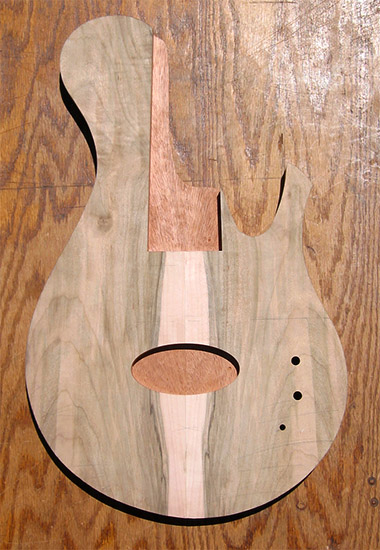 5 string bass body with Delano pickup route