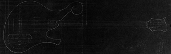 Les Claypool bass design with ball scroll