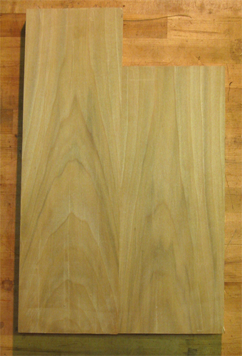 Poplar custom 4 string bass body