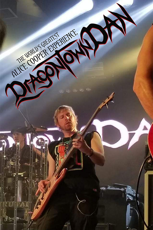 Xylem bass in Alice Cooper tribute band Dragontown Dan