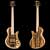 Ash custom bass, bolt-on maple neck, limba tops