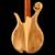 Mahogany neck, poplar core, and bocote neck shim on the back of a custom bass 