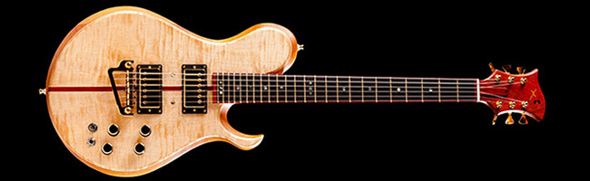 Single-cut guitar with mahogany body