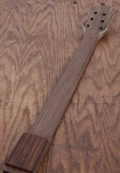 Walnut Custom guitar neck with limba headstock