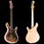 Knaggs-style baritone guitar with maple burl top