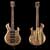 Custom guitar with Kahler tremolo, black limba body
